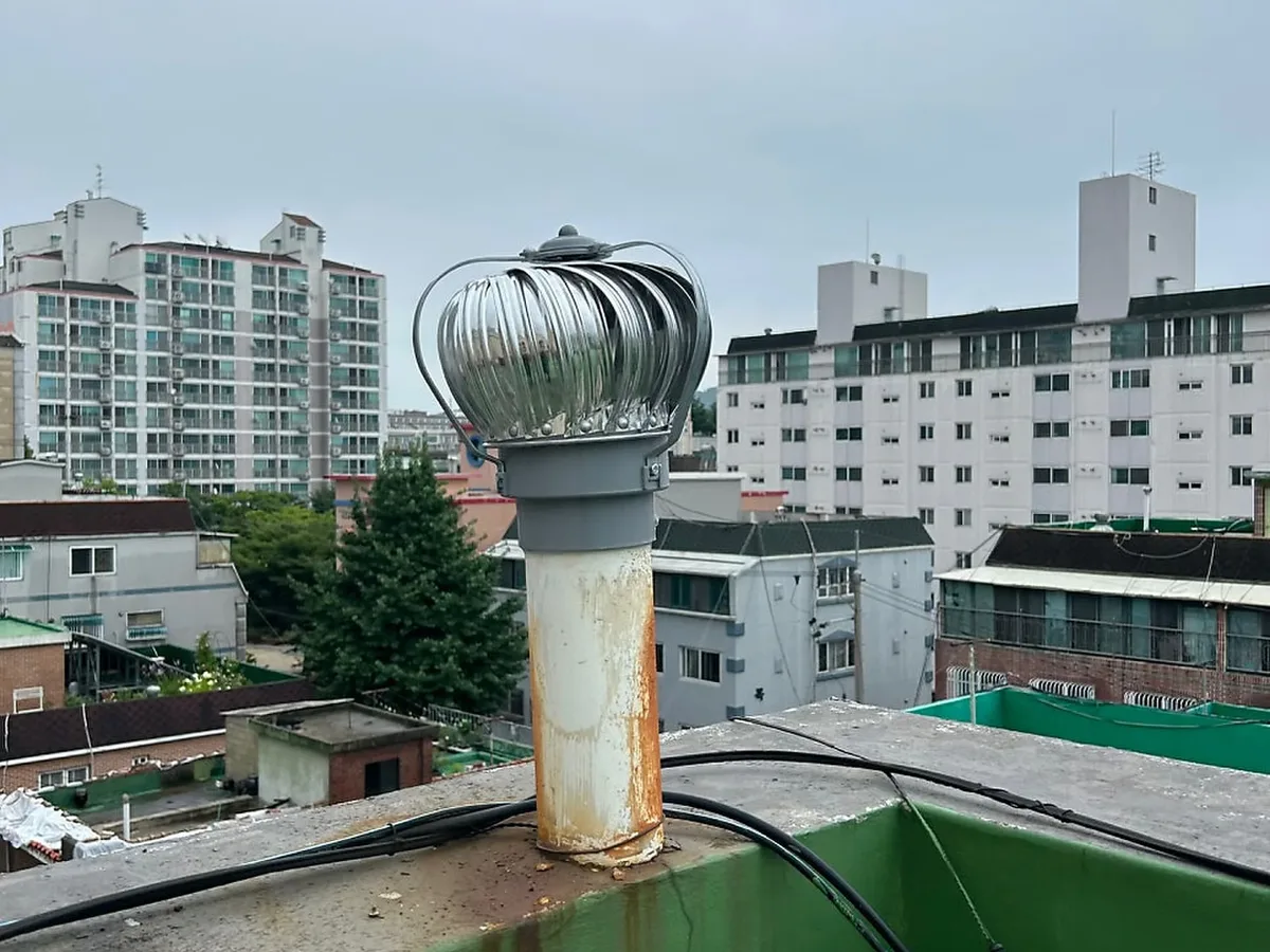 환풍기 교체 수리 현장 사진