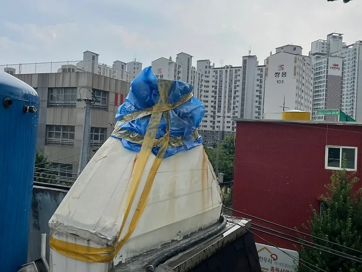 환풍기 교체 수리 현장 사진